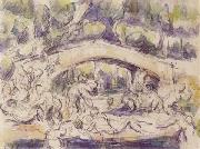 Paul Cezanne Bathers Beneath a Bridge Germany oil painting artist